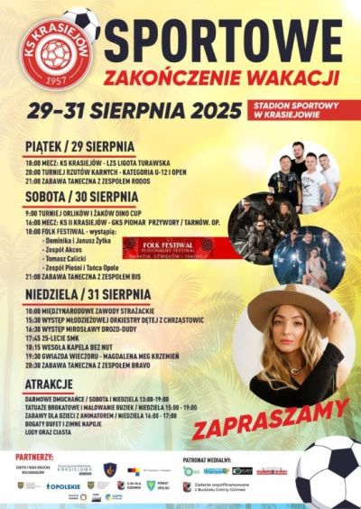 Sportowe zakończenie wakacji w Krasiejowie